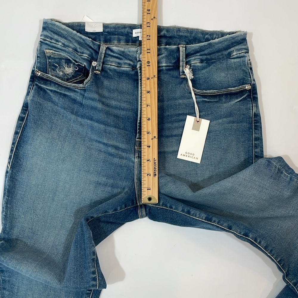 Good American Good Legs Crop Jeans Size 14 / 32 NWT NEW - Picture 6 of 13